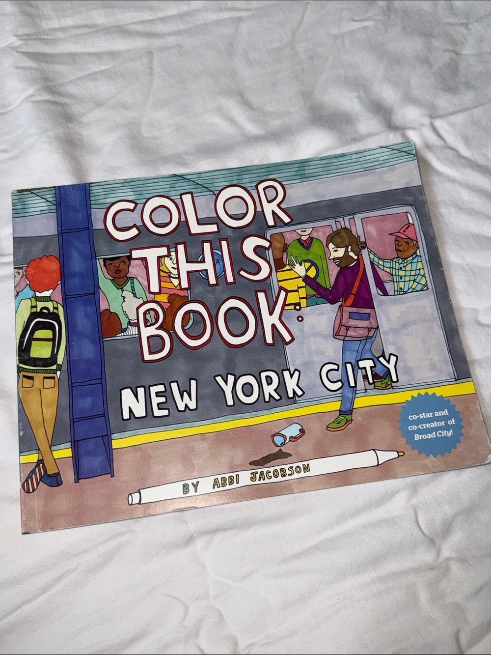 Color This Book: New York City - Coloring Book broad city comedian Abby Jacobson